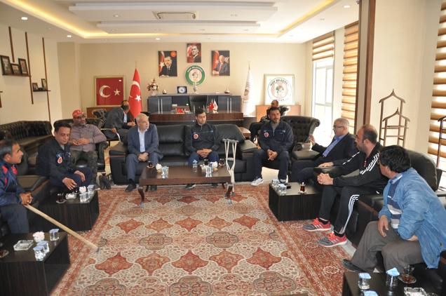 Sporculardan akdoğan a ziyaret