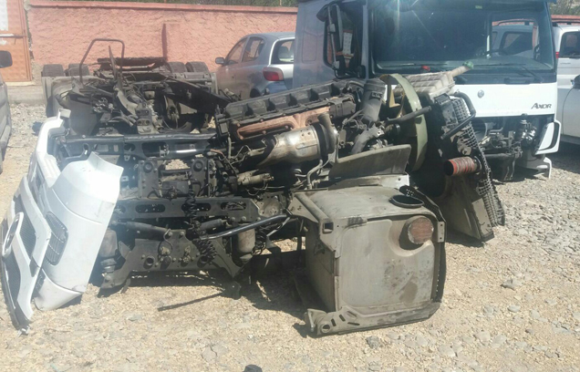 çalinan araci parçalanmiş vaziyette buldular