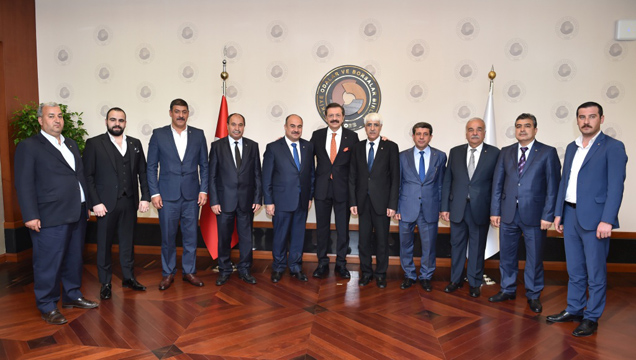 Borsa tobb başkani hisarciklioğlu na ziyaret