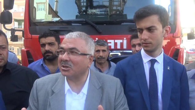 Akdoğan yeni itfaiye aracini test etti