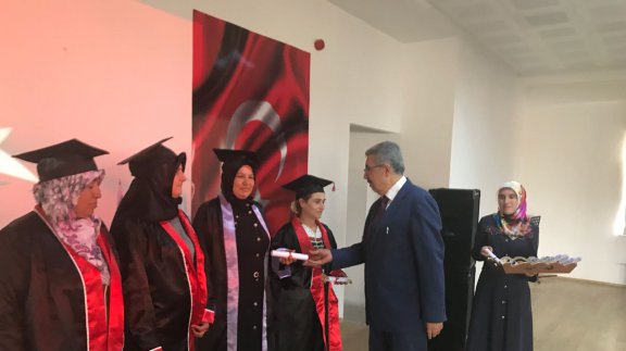 Okuma yazma seferberliği sertifika  töreni yapildi