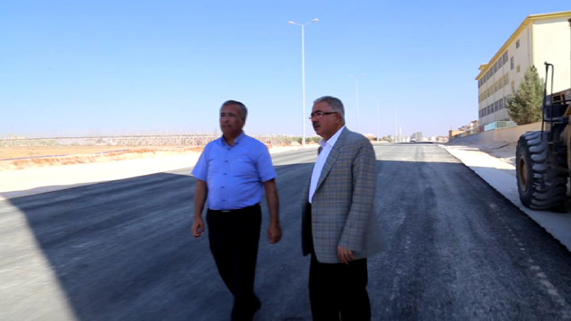 Başkan akdoğan 35 metrelik yolu inceledi