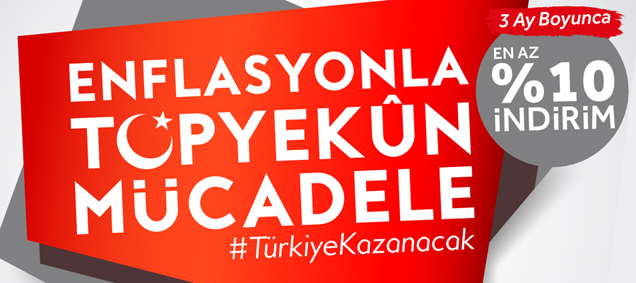 Enflasyonla topyekün mücadele programi indirim kampanyasi
