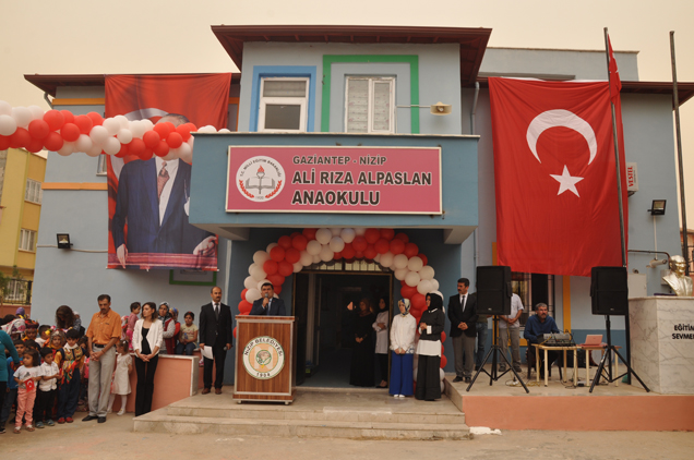 Ali riza alpaslan anaokulu nun açilişi yapildi