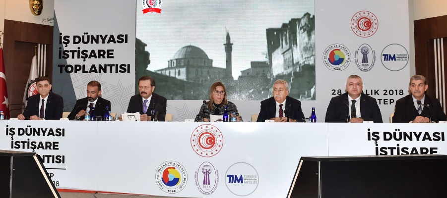 Gaziantep iş dünyasi istişare toplantisina katildik