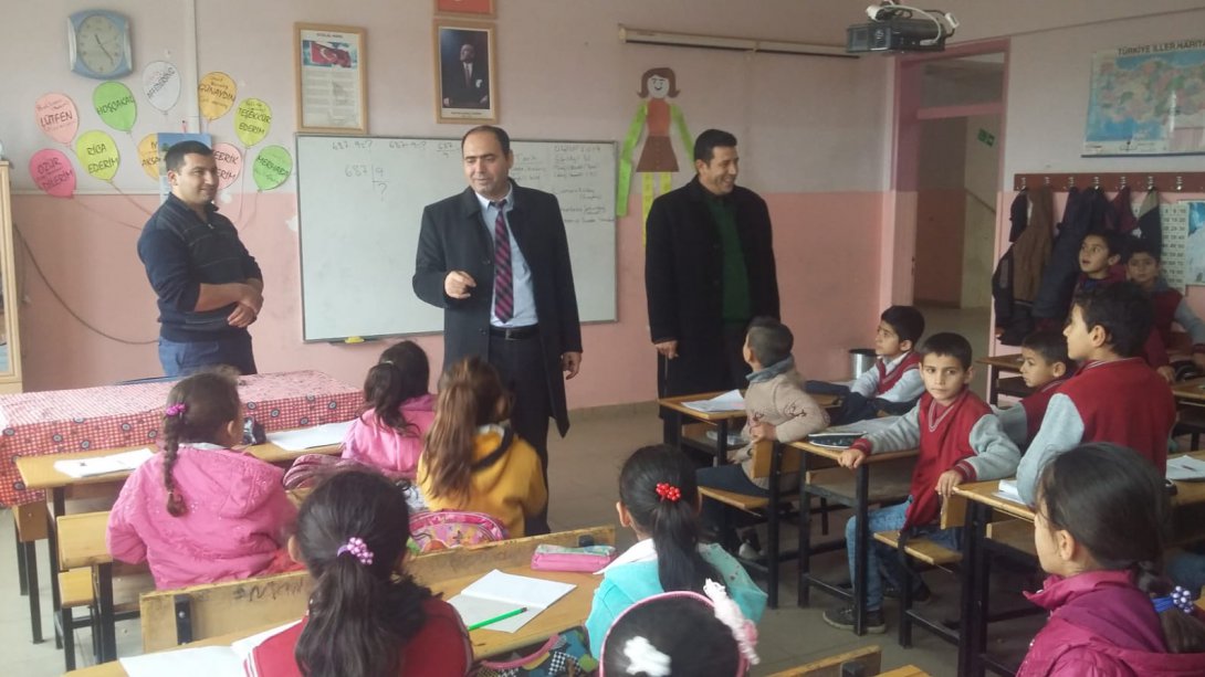Alahacı İlkokulu ve Ortaokulu Şube Müdürlerimiz Mehmet DEMİR ve Yusuf CİCE tarafından