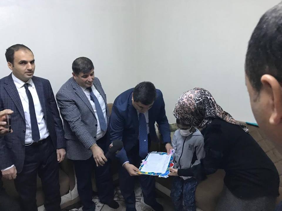 Rahatsizliği karne almasina engel olmadi