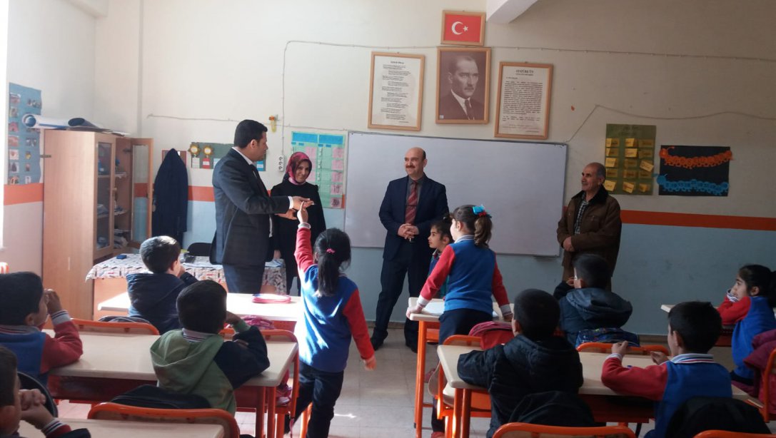 Şube Müdürü Sayın Yusuf CİCE, Mustafa Nevzat Tuncel İlkokulu ve Mustafa Nevzat Tuncel