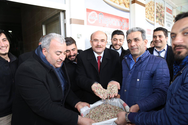 Sari ve akdoğan a fistik gibi karşilama
