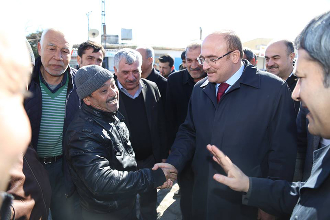 Mehmet sari sanayi esnafini ziyaret etti