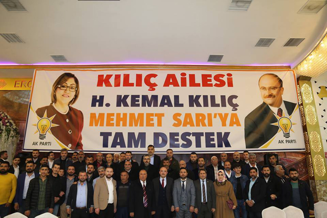 Kiliç ailesinden ak parti ye tam destek