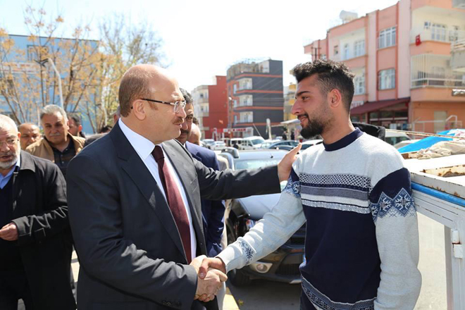 Ak parti heyetinden esnaf ziyareti