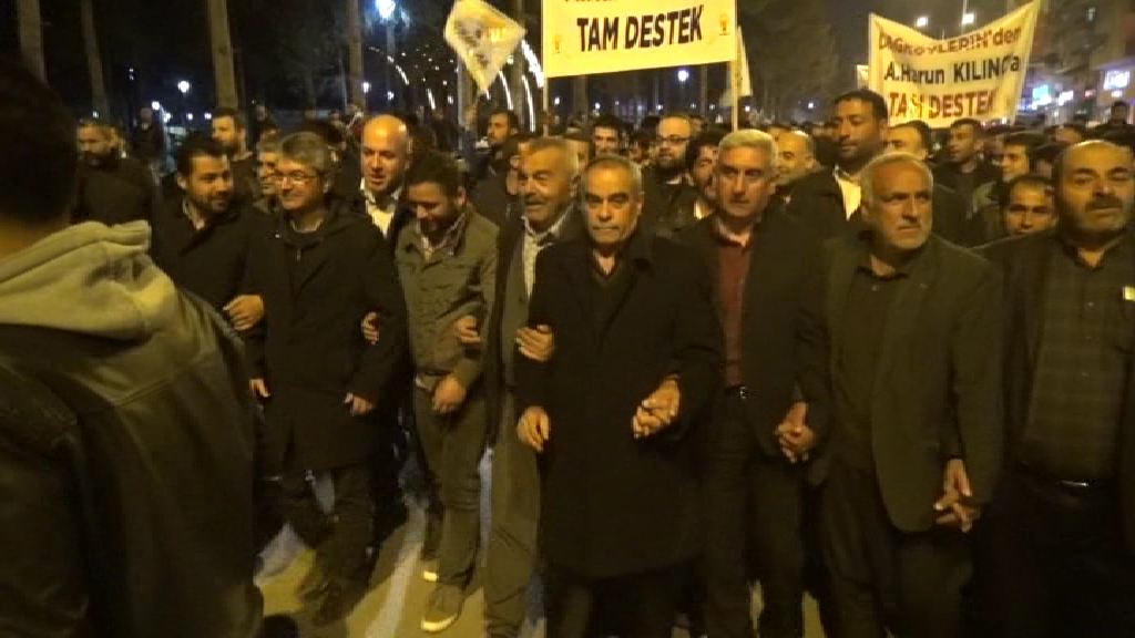 Belediye meclis üyesi adayi kilinçtan destek yürüyüşü