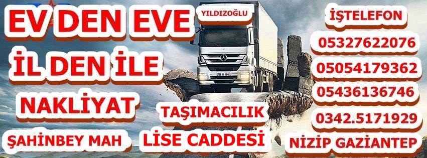 Nizip evden eve taşımacılık yıldızoğlu 05327622076