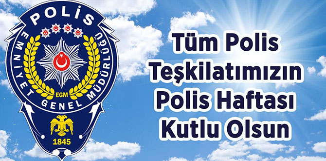 Başkan sari polis teşkilatinin 174.yilini kutladi