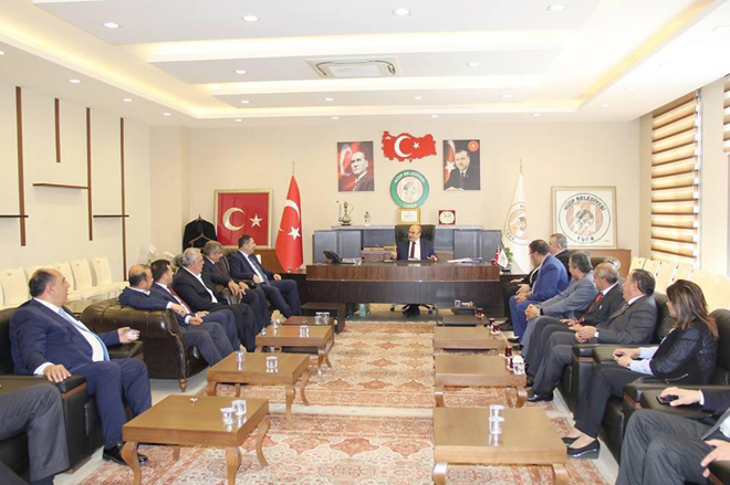 Gtb dan belediye başkani sari ya ziyaret