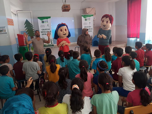 Gap destekli gelecek nesillerle sifir atik projesi