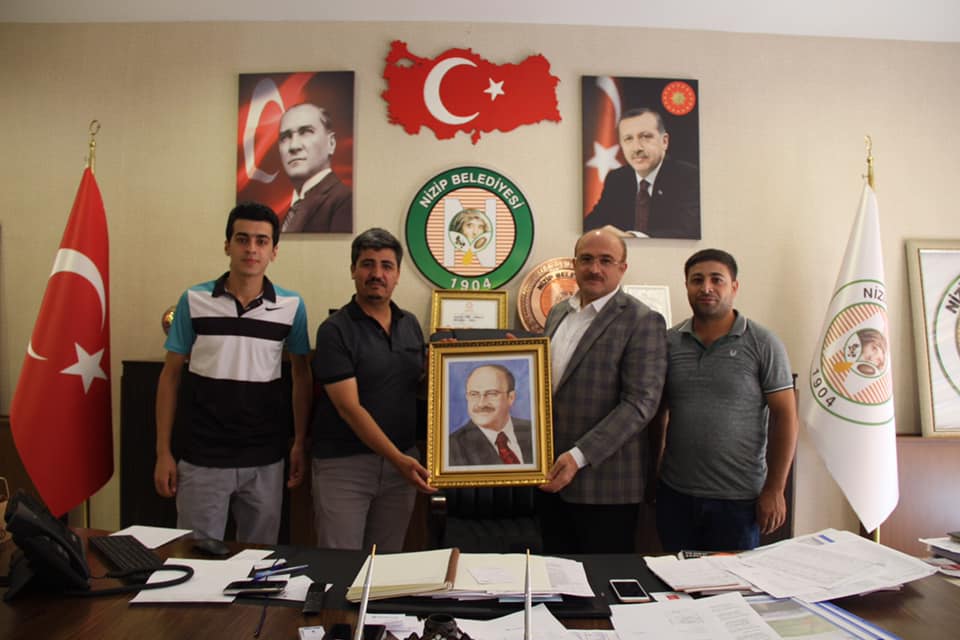 Muhtar Kanar ve azalarından Başkan Sarı ya ziyaret