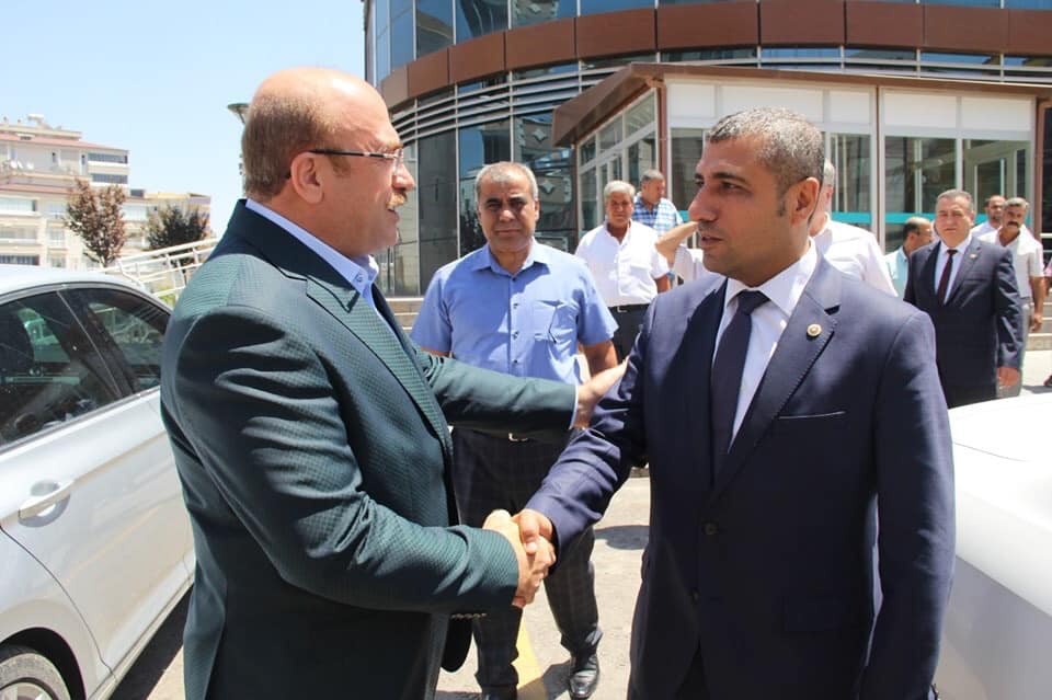 Mhp milletvekili taşdoğan başkan sari yi ziyaret etti