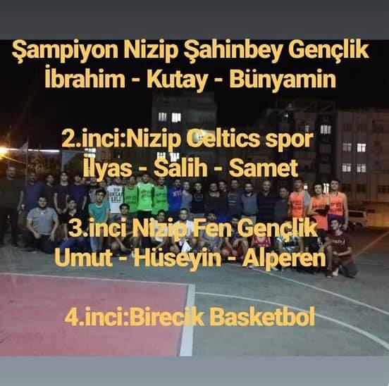 15 Temmuz Demokrasi şehitlerimizin ve gazilerimizin anısına Nizip te sokak basketbolu
