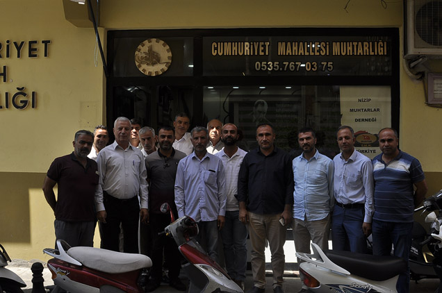 Nizip te mahalle muhtarına saldırıya tepki