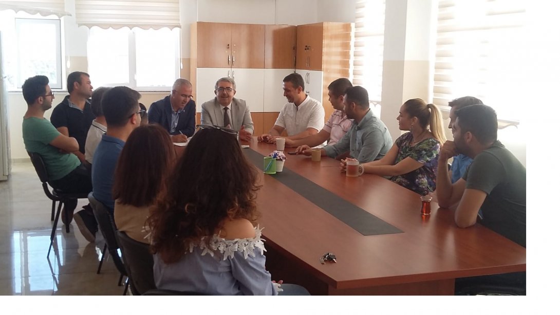 İlçe Milli Eğitim Müdürümüz Cengiz GÜNDEŞ ve Şube Müdürümüz Vehbi ÖZTÜRK'ten Maruf Ma