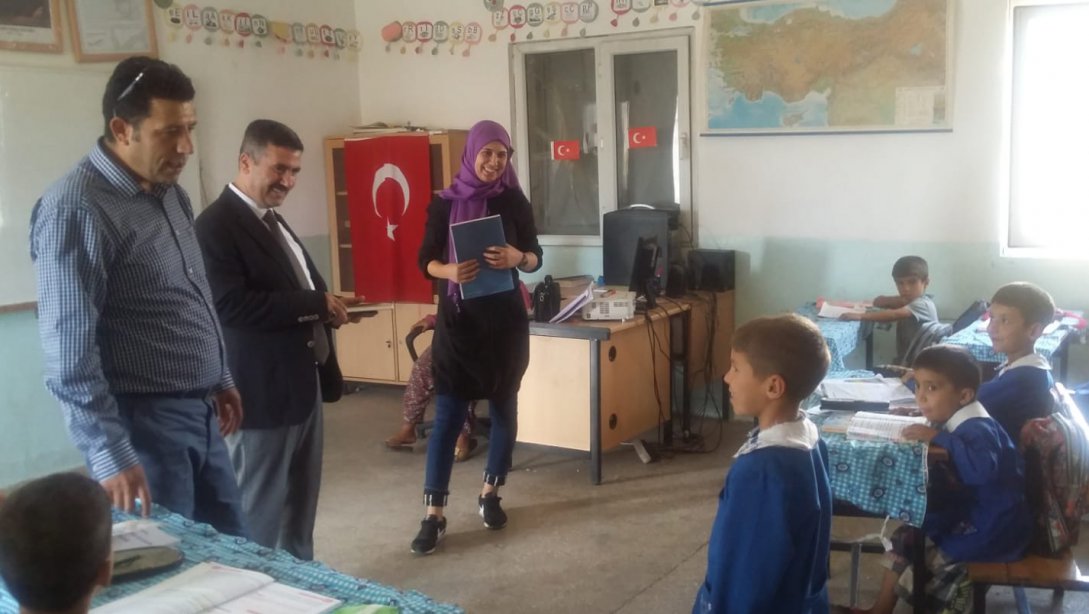Şube Müdürlerimiz Yusuf CİCE ve Halil KENDİRCİ'den Duraklı Şıhhasan İlkokulu'na Ziyar