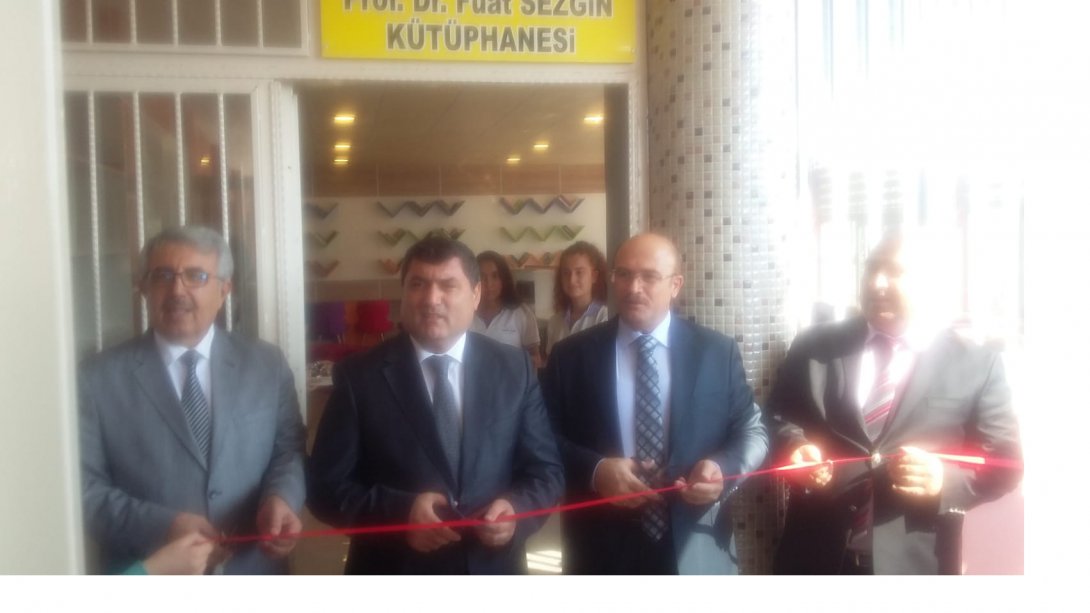 Sosyal Bilimler Lisesi Prof.Dr. Fuat Sezgin Kütüphanesi Açıldı
