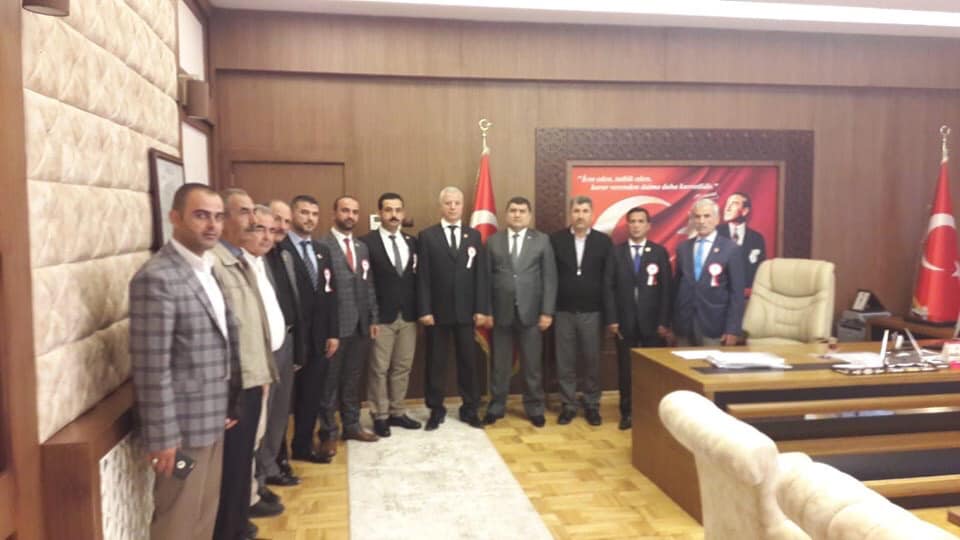 Nizip muhtarlar derneğinden kaymakam şahin?e ziyaret