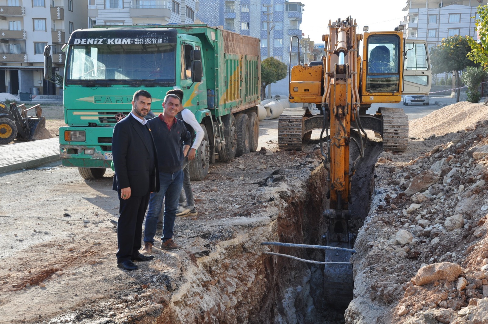 Mimar Sinan Mahallesinde Yağmur Hattı, Kanalizasyon Hattı Çalışması