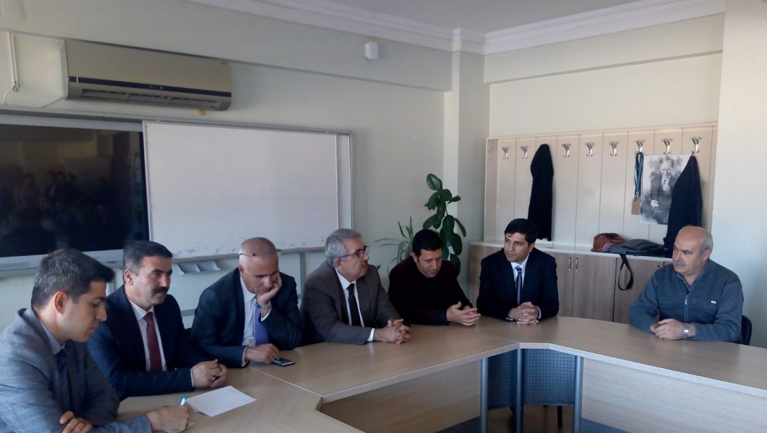 İlçe Milli Eğitim Müdürümüz Cengiz GÜNDEŞ ve Şube Müdürlerimiz Osman Sayın Anadolu Li