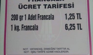 Francala Ekmeğe Zam Francala Ekmeğe Zam