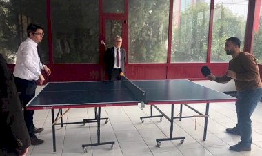 Hastanede Masa Tenisi Turnuvası