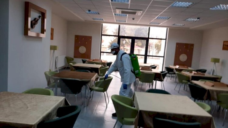 Nizip Öğretmen Evine Corona Virüs Önlemi Nizip Öğretmen Evine Corona Virüs Önlemi