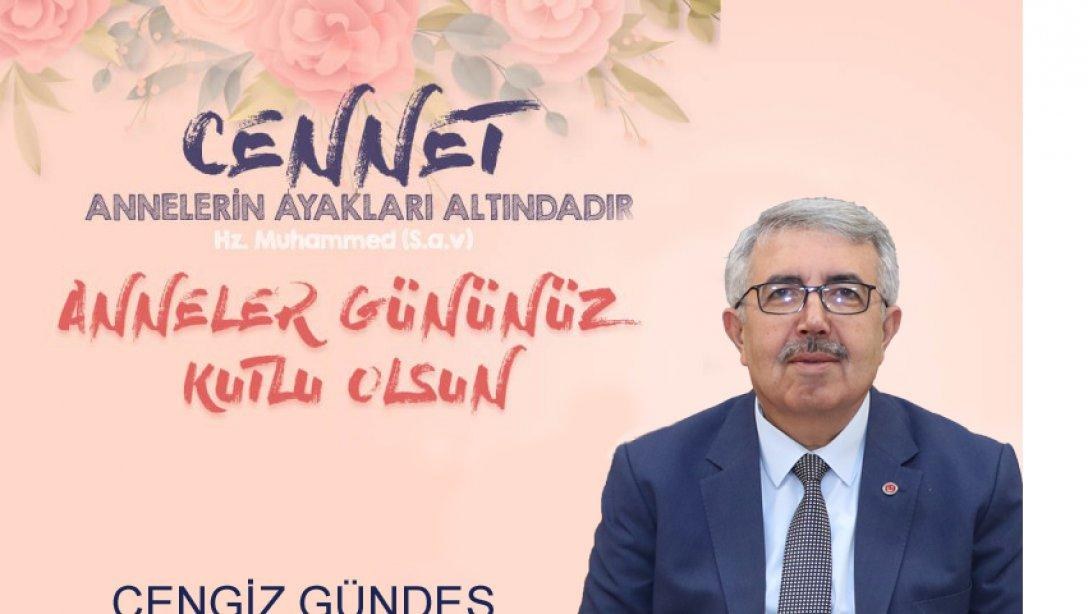İlçe Milli Eğitim Müdürümüz Cengiz GÜNDEŞ'ten Anneler Günü Mesajı