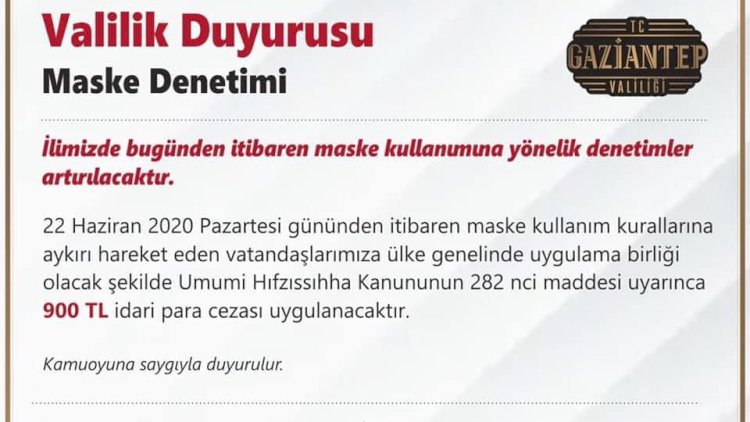 Maskesiz Gezenler 900 Lira Ödeyecek Maskesiz Gezenler 900 Lira Ödeyecek