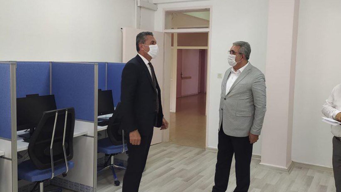 İl Milli Eğitim Müdürümüz Sayın Yasin TEPE'den Halk Eğitim Merkezimize ve E-Sınav Mer