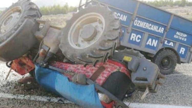 Traktör sürücüsü ölümden döndü Traktör sürücüsü ölümden döndü