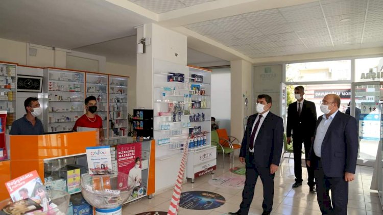 Kaymakam ve Belediye Başkanı’ndan Covid-19 denetimi Kaymakam ve Belediye Başkanı’ndan Covid-19 denetimi