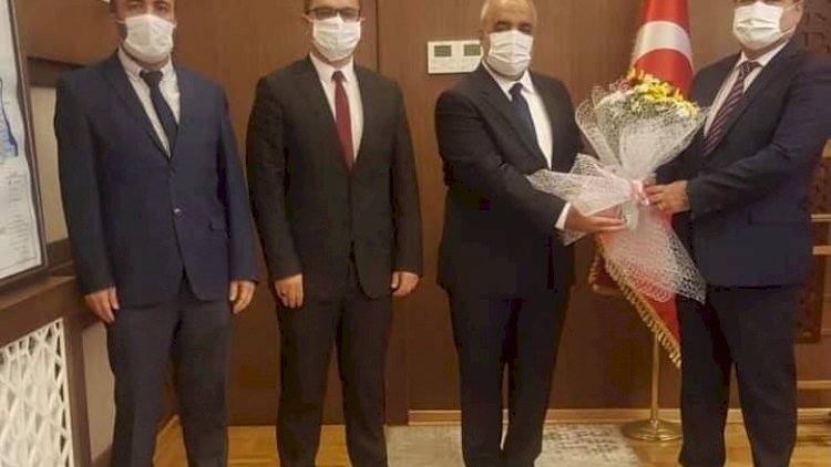 Müftü Çiftçi, Kaymakam Şahin'i Ziyaret Etti