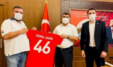 NBSK'den Kaymakam Şahin ve Başkan Sarı'ya ziyaret NBSK'den Kaymakam Şahin ve Başkan Sarı'ya ziyaret