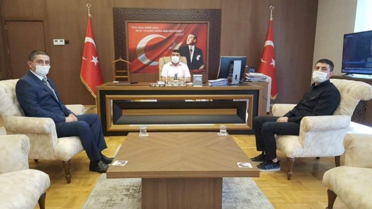 Kaymakam Şahin’e *Yeni Tapu Müdüründen Ziyaret