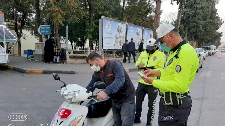 Kask takmayan motosiklet sürücülerine ceza yağdı