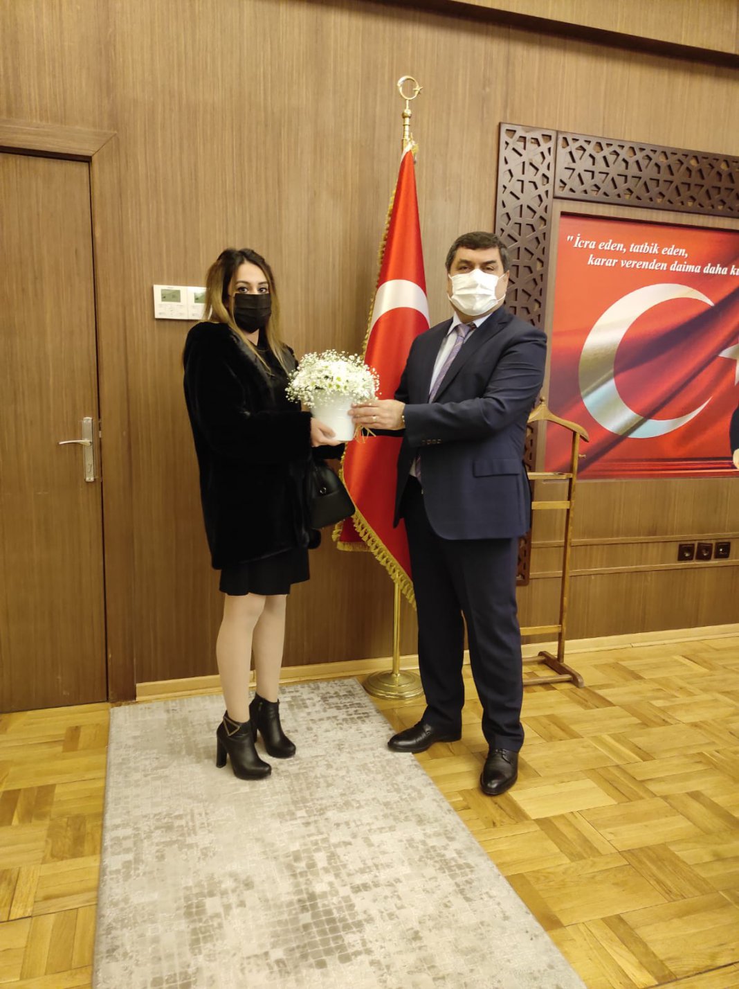 24 Kasım Öğretmenler Günü Münasebetiyle İlçe Kaymakamımız Sayın Kemal ŞAHİN'e Ziyaret