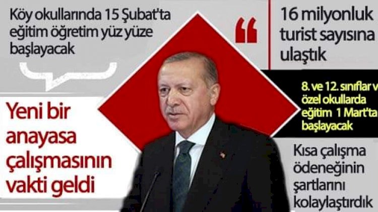 Köy Okullarında yüz yüze eğitim 15 Şubat'ta 8.ve 12. sınıflar 1 Mart'ta açılacak