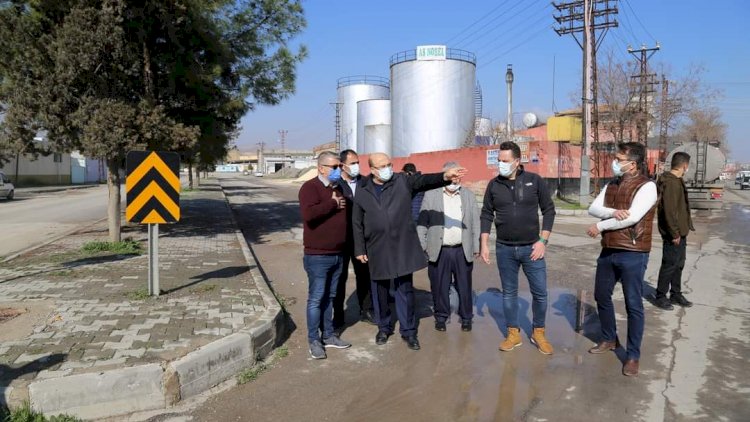 Başkan Sarı sahadaki çalışmaları inceledi Başkan Sarı sahadaki çalışmaları inceledi