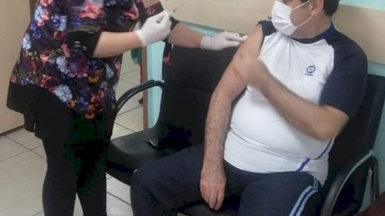 Kaymakam Şahin, Covid 19 aşısı oldu*