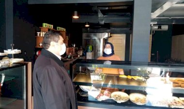 Kaymakam Şahin, maske, mesafe ve temizlik denetim yaptı Kaymakam Şahin, maske, mesafe ve temizlik denetim yaptı