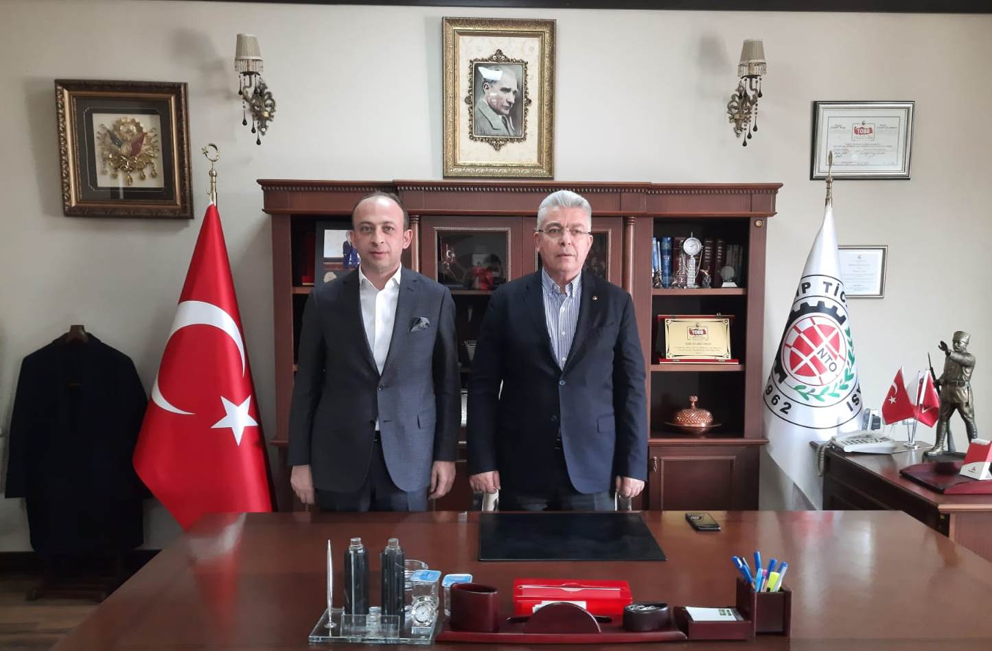 GSO Meclis Üyesi Hakan Çakıcı'dan NTO Başkanı Özyurt'a Ziyaret