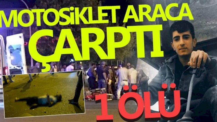 Hafif ticari araca çarpan motosiklet sürücüsü hayatını kaybetti
